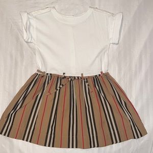 Burberry kids icon striped dress size 2